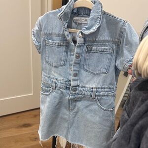 Zara Kids Sky Blue Denim dress